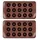 Birkmann Pralinenformen 2er Set CHOCOLATERIE, 11,5 x 21 cm - Braun - Silikon - Gugelhupf - 2er Set
