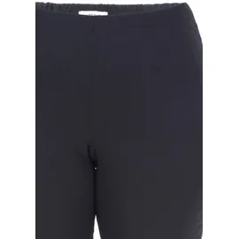 KjBrand Schlupfhose "SUSIE Bengaline", Damen, Gr. 44 (22), K-Gr, blau (marine), Web, Obermaterial: 80% Viskose, 17% Polyamid, 3% Elasthan, gerade lang, Hosen Schlupfhose, Sommerhose mit Schlupfbund