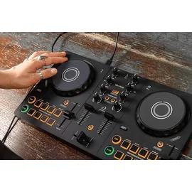 alphatheta DDJ-FLX2 Kompakter 2-Kanal DJ-Controller, Schwarz