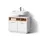 livinity® Waschbeckenunterschrank Temo 80 x 64 x 40 cm Weiß