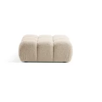 Micadoni Pouf, Creme, 1-Sitzer, 94x43x94 cm, Hergestellt in Europa,