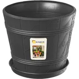 Kadax Blumentopf Ø 19 cm Grafit