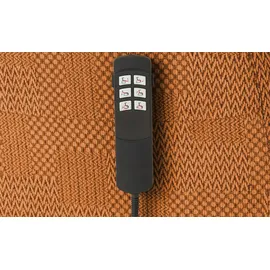 Polstermöbel Oelsa Fernsehsessel Sarah Flachgewebe 91 x 103 x 97 cm Orange elektrisch