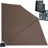 Quick Star Windschutz Fächer 140 x 140 cm Taupe Polyester