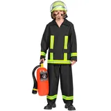 W WIDMANN MILANO Party Fashion - Kinderkostüm Feuerwehr, Uniform, Beruf, Faschingskostüme