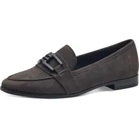 Marco Tozzi Damen Loafer ohne Absatz aus Leder Flach,