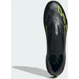 adidas F50 League Laceless FG/MG Core Black / Iron Metallic / Lucid Lemon 46