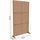 casa.pro Trennwand Kekan 180 x 90 cm Braun Stahl