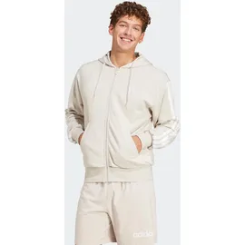 adidas Herren, Kapuzensweat Essentials 3-STREIFEN FRENCH Terry, Größe L in Grau WONALU/WHITE