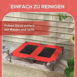 PawHut Hundesofa PawHut 92 x 76 cm rot