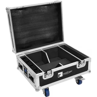 Roadinger Flightcase 4x AKKU IP UP-4 QuickDMX mit Ladefunktion