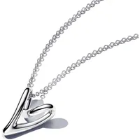 Pandora Essence Organisch Geformtes Herz Anhänger-Halskette aus Sterling Silber, Größe 70cm, 393272C00-70