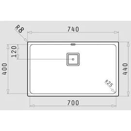 PYRAMIS LUME (70X40) 1B Unterbau