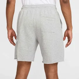 Nike Herren in dark grey heather-light smoke grey-white, Größe S grau DK grau heat), Obermaterial: 58% Baumwolle, 23% Viskose, 19% Polyester, Hosen Shorts, aus French Terry, mit Kordelverschluss, lässiger Schnitt