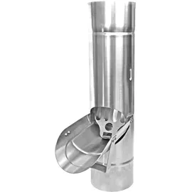 Sarei Regenwasserklappe mit Sieb Zink 80 mm