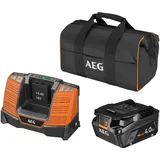 AEG 18 V Pro18V Akku-Starterset mit Akku, und Ladegerät, für Profis