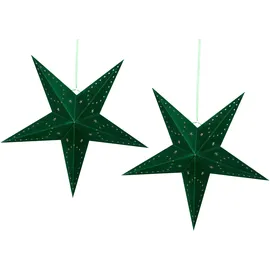 Beliani Papierstern 60 cm smaragdgrün