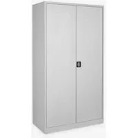 Ceha Stahl- und Flügeltürenschrank 92 x 60 cm lichtgrau