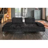 KAWOLA Schlafsofa Wiolo Velvet anthrazit