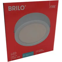 Brilo LED Deckenleuchte 12 cm weiß