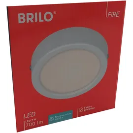 Brilo LED Deckenleuchte 12 cm weiß