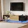 modfu TV-Schrank 180x49x38 cm Schwarz Holzwerkstoff
