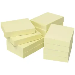 Print Inform inFO notes Recycling-Haftnotizen Nature, 50 x 40 mm, gelb