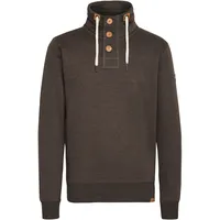!Solid Stehkragenpullover SOLID "Stehkragenpullover SDTripTroyer", Herren, Gr. S, braun (coffe b me), Obermaterial: 50% Baumwolle CO. 50% Polyester PES., Pullover Stehkragenpullover