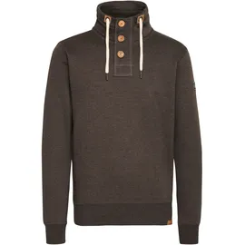 !Solid Stehkragenpullover SOLID "Stehkragenpullover SDTripTroyer", Herren, Gr. S, braun (coffe b me), Obermaterial: 50% Baumwolle CO. 50% Polyester PES., Pullover Stehkragenpullover