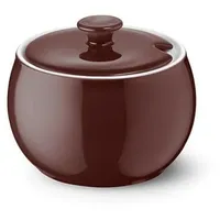 Dibbern Zuckerdose Dibbern Solid Color Zuckerdose 0,3 l, Hartporzellan braun