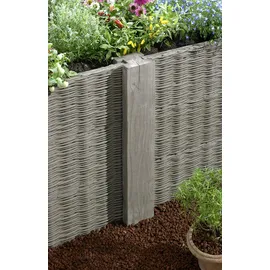 Kann Beetpfosten Antik 100 cm x 14 cm x 14 cm braun