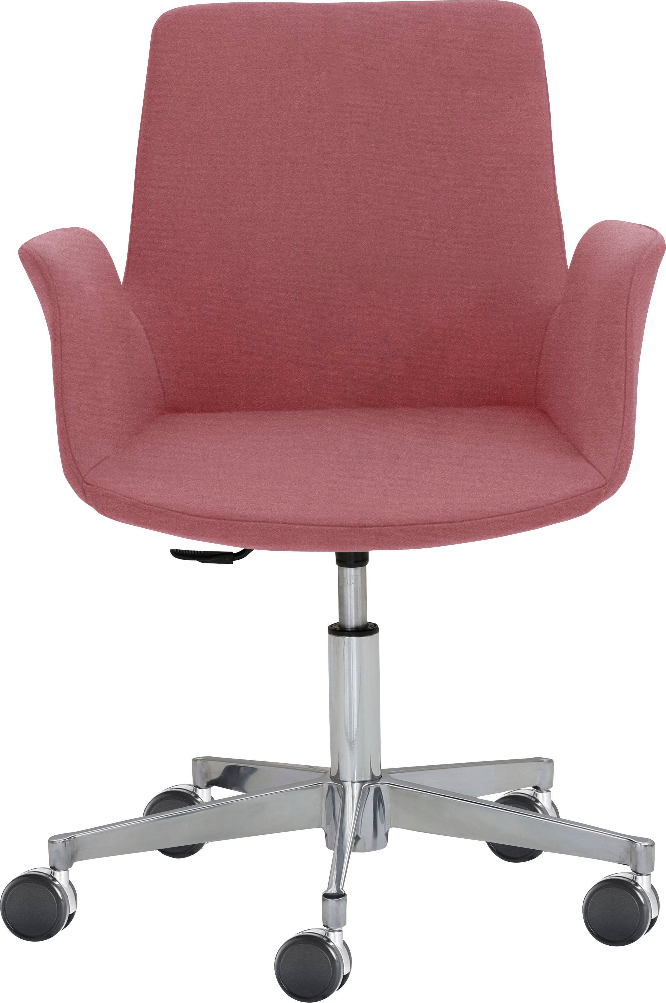 Mayer Sitzmöbel Bürostuhl »Sessel myHELIOS«, 1 St., Samtvelours Mayer Sitzmöbel Altrosa + Aluminium