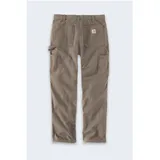 CARHARTT Arbeitshose, Robuste Flex Duck Dungaree desert (251) W36 L34