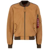 Alpha Industries Bomberjacke MA-1 Faux Suede braun XXL (56/58)