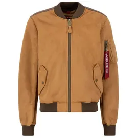 Alpha Industries Bomberjacke MA-1 Faux Suede braun XXL (56/58)