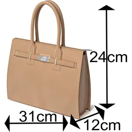 KMISSO 30636 Henkeltasche Leder Rosa