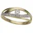 FIRETTI Goldring Schmuck Geschenk Gold 333 bicolor, zweifarbig, verschlungene Optik, mit Zirkonia (synth) gelb|goldfarben 16