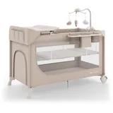 Kinderkraft LEODY UP Reisebett mit Zubehör, Beige
