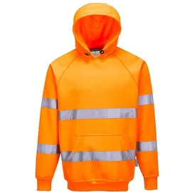 PORTWEST Warnschutz-Kapuzen-Sweat-Shirt, Größe: 4XL, Farbe: Orange, B304ORR4XL