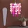 ETC Shop Kinder Hänge Leuchte Spiel Mädchen Zimmer Beleuchtung rosa-pink Decken Lampe im Set inkl. Led Leuchtmittel