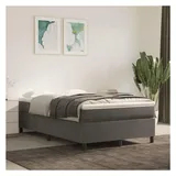 vidaXL Boxspringbett 120 x 200 cm H2 Dunkelgrau