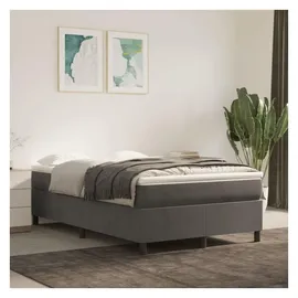 vidaXL Boxspringbett 120 x 200 cm H2 Dunkelgrau