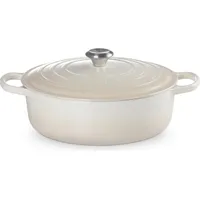Le Creuset Signature Bräter 30 cm rund meringue