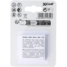 XCell Batterie Alkaline Micro AAA 4 St.