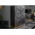 Riess-Ambiente riess-ambiente.de Massiver Barschrank Scorpion 141cm schwarz Mangoholz mit 3D Schnitzereien