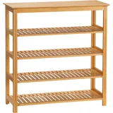 Homcom Schuhregal 80 x 29 x 82 cm beige / beige