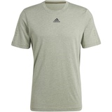 adidas Mélange T-Shirt Herren - grün-L
