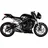 MIVV Delta Race Slip On Schalldämpfer für Triumph Street Triple R/S/RS 2017-23 Schwarz