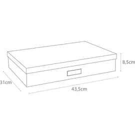 Bigso Box of Sweden SVERKER Aufbewahrungsbox A3 1-tlg. dunkelgrau