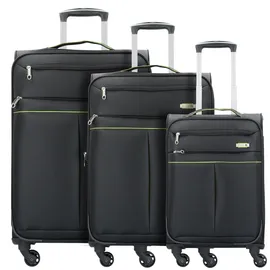 d & n Travel Line 6704 Koffer-Set 3-tlg. schwarz